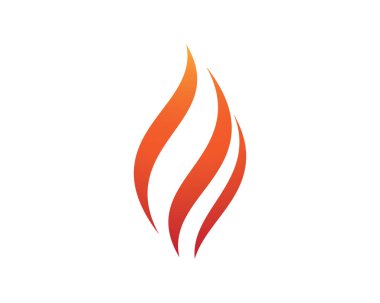 Alev Logosu Vektör Simgesi Yağ, gaz ve enerji logosu kavramını ateşle