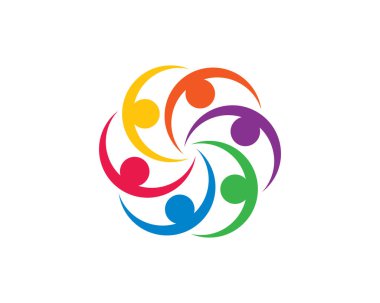 Evlat edinme ve toplumsal bakım logosu vektör resmetme tasarımı