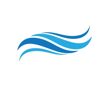 Su Dalgası logo vektör illüstrasyon tasarımı