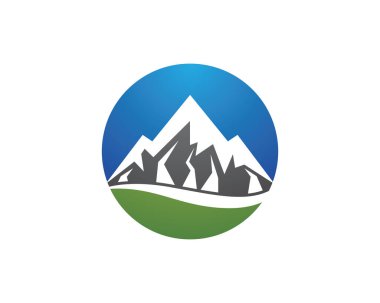 Dağ Logosu şablon vektör illüstrasyon tasarımı