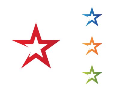 Yıldız Logosu Şablonu vektör illüstrasyon tasarımı