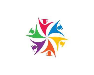 Evlat edinme ve toplumsal bakım logosu vektör resmetme tasarımı