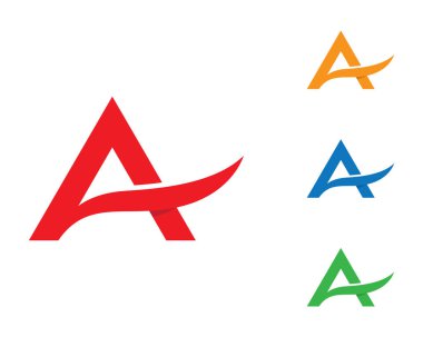 Bir harf logo vektör illüstrasyon tasarımı