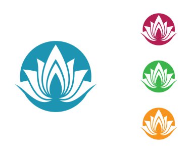 Güzellik Vektörü çiçek tasarımı logo şablonu simgesi