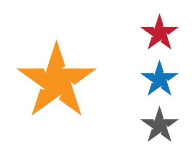 Yıldız Logosu Şablonu vektör illüstrasyon tasarımı