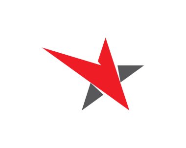 Yıldız Logosu Şablonu vektör illüstrasyon tasarımı