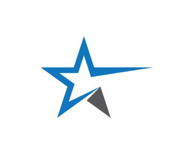 Yıldız Logosu Şablonu vektör illüstrasyon tasarımı