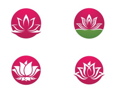 Güzellik Vektörü çiçek tasarımı logo şablonu simgesi