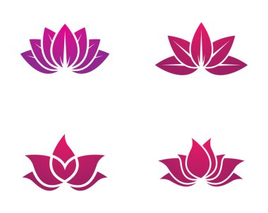 Güzellik Vektörü çiçek tasarımı logo şablonu simgesi