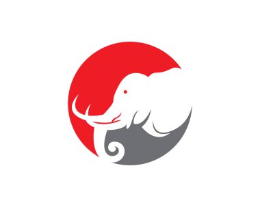 Fil logo şablonu vektör resimleme tasarımı