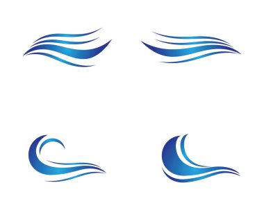 Su Dalgası logo vektör illüstrasyon tasarımı