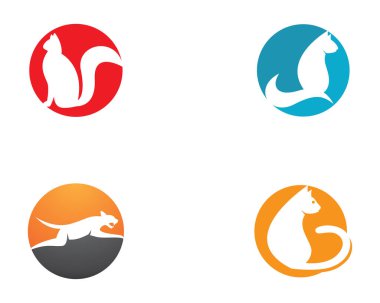 Kedi sevimli hayvan seti vektör çizimi üretir