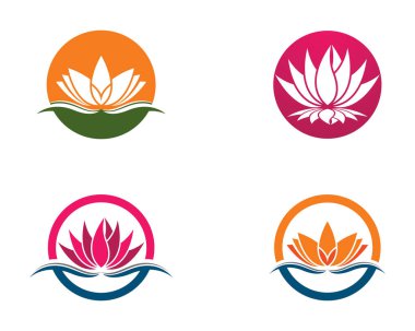 Güzellik Vektörü çiçek tasarımı logo şablonu simgesi