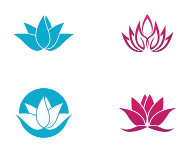 Güzellik Vektörü çiçek tasarımı logo şablonu simgesi