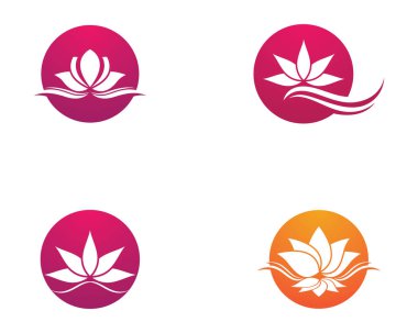 Güzellik Vektörü çiçek tasarımı logo şablonu simgesi