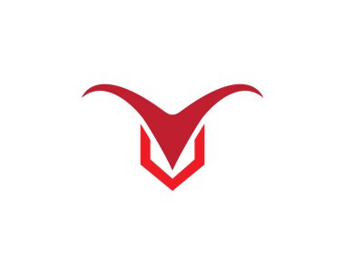 Boğa logo şablonu vektör resimleme tasarımı