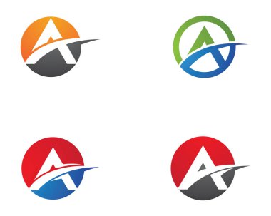 Bir harf logo vektör illüstrasyon tasarımı