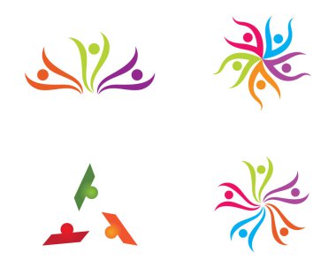 Evlat edinme ve toplumsal bakım logosu vektör resmetme tasarımı