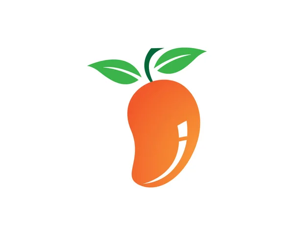 Mango Logo Plantilla Vector Icono Ilustración Diseño — Archivo Imágenes Vectoriales