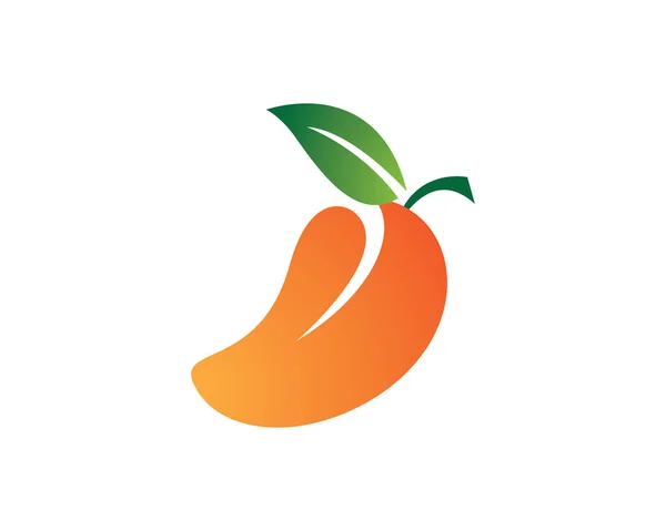 Mango Logo Plantilla Vector Icono Ilustración Diseño — Archivo Imágenes Vectoriales