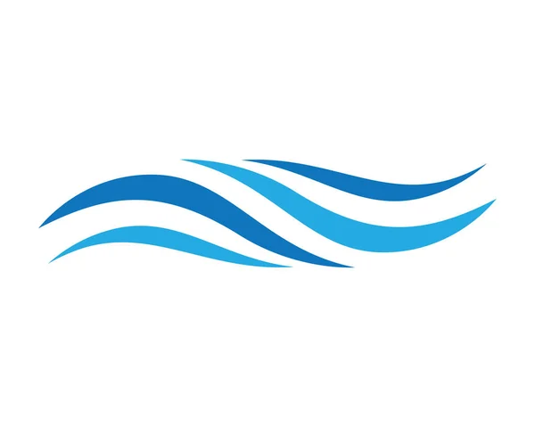 Design Ilustração Ícone Vetor Logotipo Onda Água — Vetor de Stock