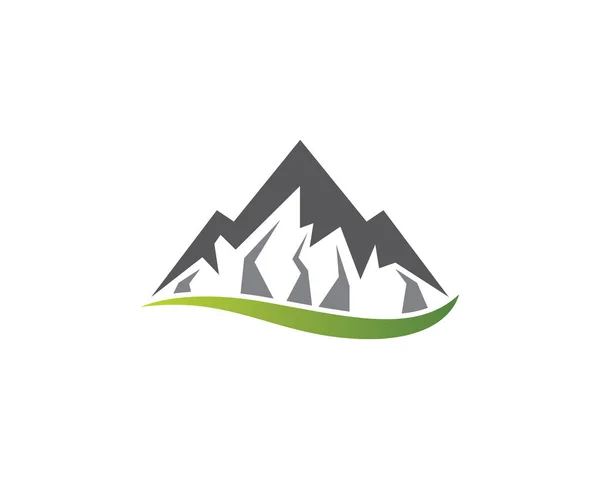 Montaña Logo Plantilla Vector Icono Ilustración Diseño — Vector de stock
