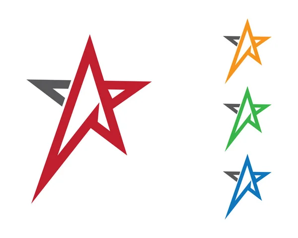 Star Logo Template Vector Pictogram Illustratie Ontwerp — Stockvector