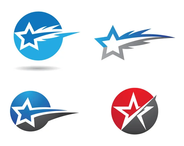 Desenho Ilustração Modelo Logotipo Estrela —  Vetores de Stock