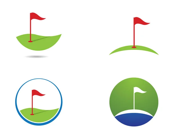 Golf Logo Vorlage Vektor Illustration Icon Design — Stockvektor