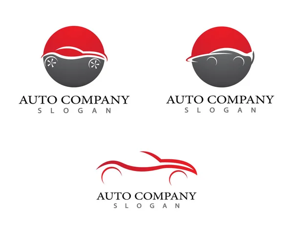 Auto Carro Logotipo Modelo Vetor Ícone Ilustração Design —  Vetores de Stock