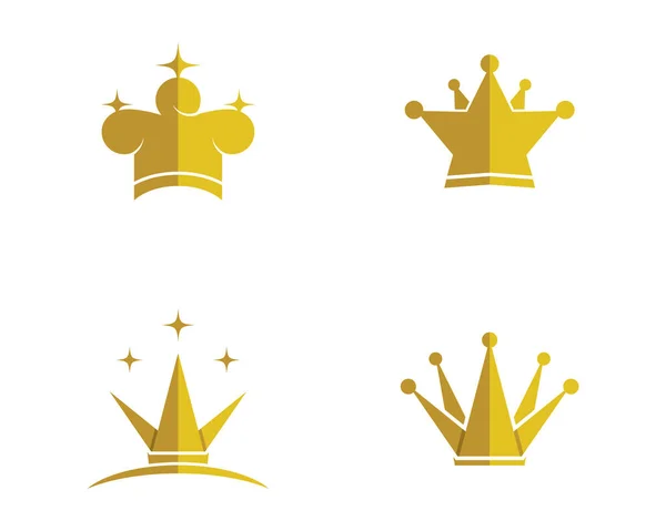 Векторная Иллюстрация Шаблона Crown Logo — стоковый вектор