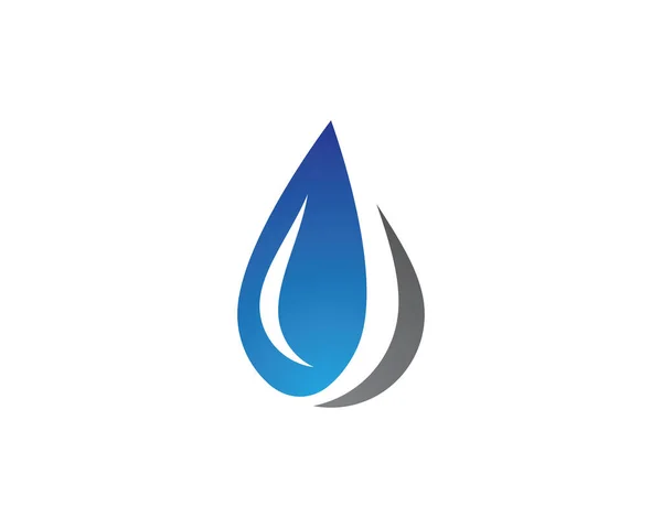 Water Drop Logo Template Vector Icon Illustration Design — Stock Vector