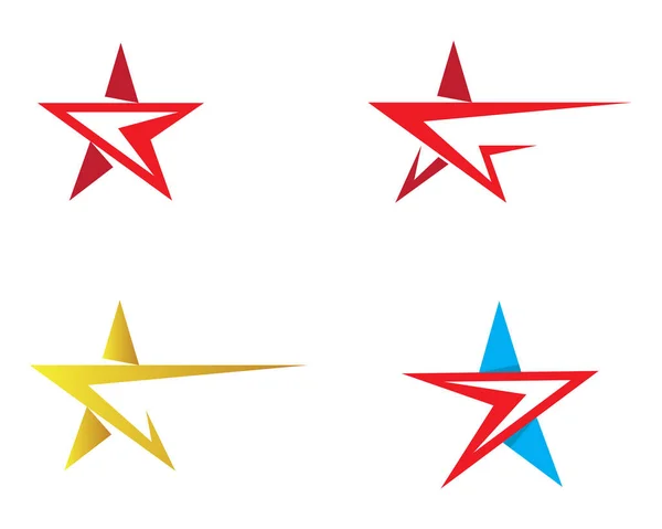 Star Logo Plantilla Vector Icono Ilustración Diseño — Vector de stock