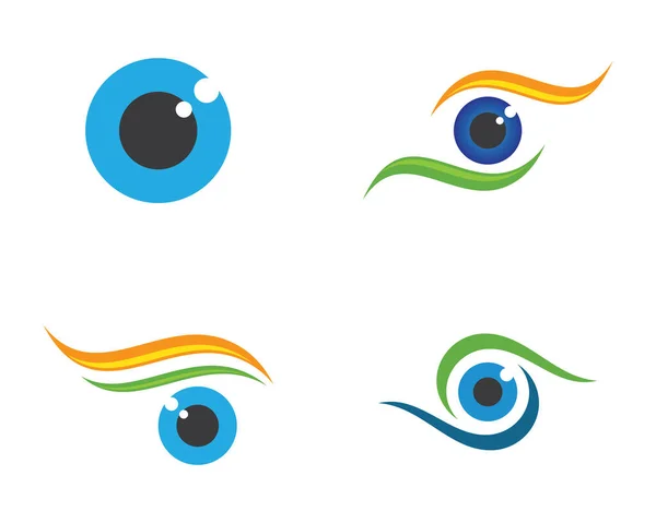 Markenidentität Corporate Eye Care Vektor Logo Design — Stockvektor