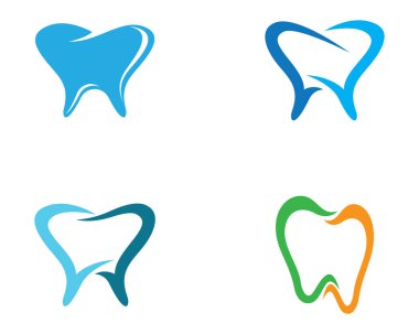Diş logosu Şablon vektör çizim simgesi tasarımı