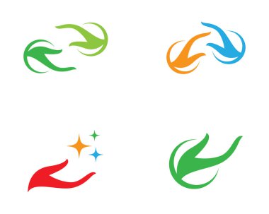 El Bakımı Logo Şablonu Vektör İşletmesi