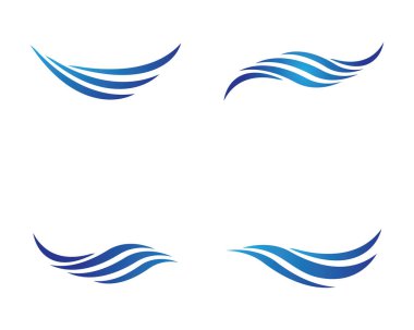 Su Dalgası logo vektör illüstrasyon tasarımı