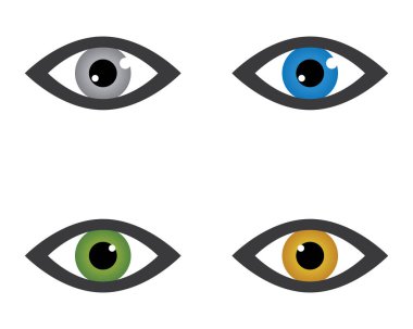 Marka Kimliği Kurumsal Göz Bakımı vektör logosu tasarımı