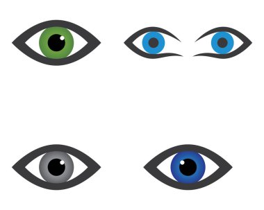 Marka Kimliği Kurumsal Göz Bakımı vektör logosu tasarımı