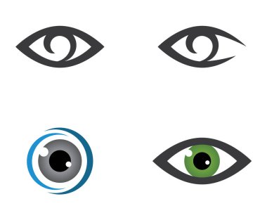 Marka Kimliği Kurumsal Göz Bakımı vektör logosu tasarımı