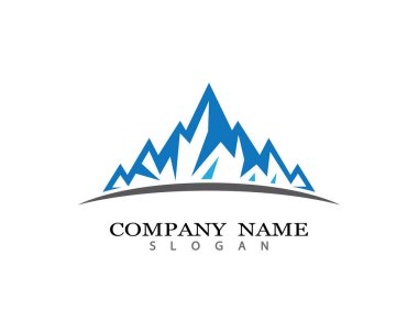 Dağ Logosu şablon vektör illüstrasyon tasarımı