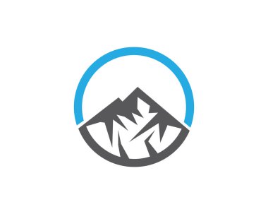 Dağ Logosu şablon vektör illüstrasyon tasarımı