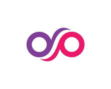 Sonsuz logo şablonu vektör resimleme tasarımı