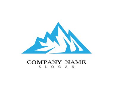 Dağ Logosu şablon vektör illüstrasyon tasarımı