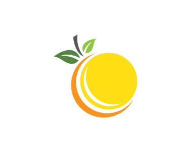 Turuncu logo şablon vektör resimleme tasarımı