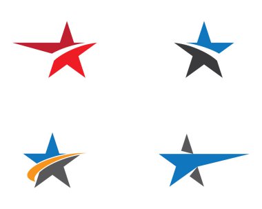 Yıldız Logosu Şablonu vektör illüstrasyon tasarımı