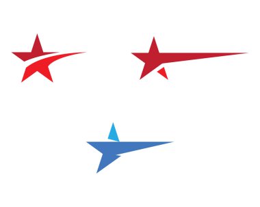 Yıldız Logosu Şablonu vektör illüstrasyon tasarımı