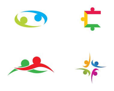 Evlat edinme ve toplumsal bakım logosu vektör resmetme tasarımı