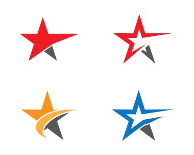 Yıldız Logosu Şablonu vektör illüstrasyon tasarımı
