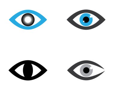 Marka Kimliği Kurumsal Göz Bakımı vektör logosu tasarımı